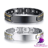 Curved Brand Engraving Men’s Bracelet