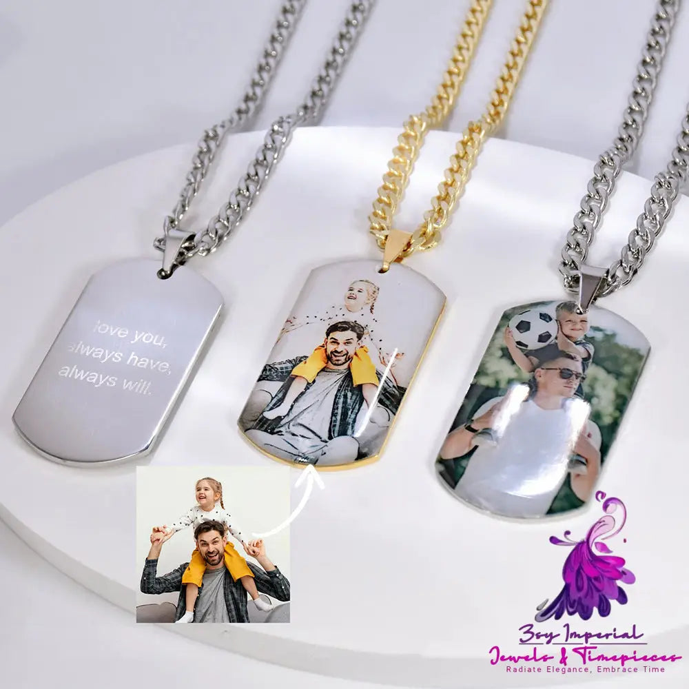 Photo Military Stainless Steel Necklace