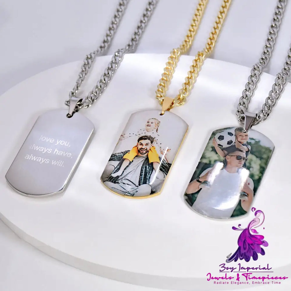 Photo Military Stainless Steel Necklace