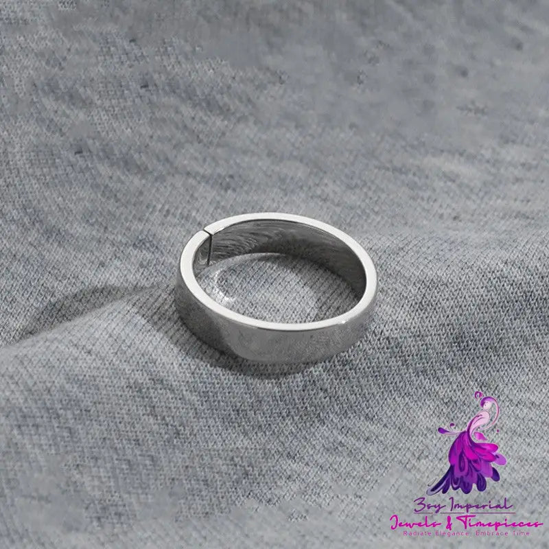 Simple Aperture Ring Men’s Fashion Brand Personality