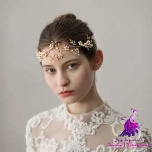 Pearl Flower Wedding Headband