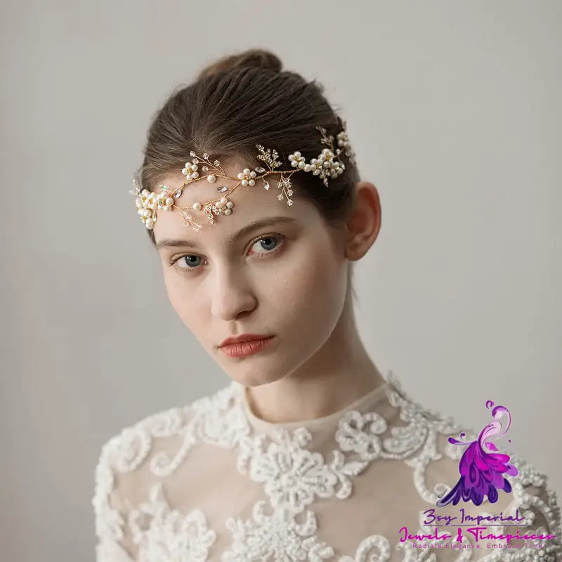 Pearl Flower Wedding Headband