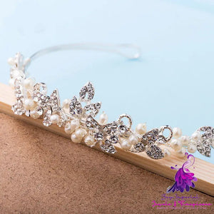 Pearl Bridal Tiara Trio Design