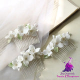 Ceramic Flower Bridal Headwear