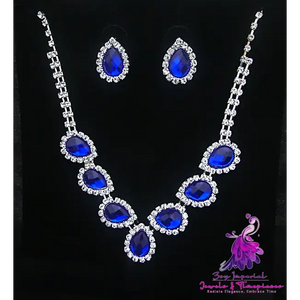 Color Diamond Bridal Jewelry Set