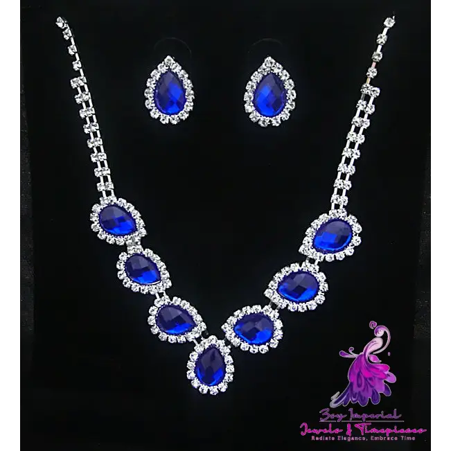 Color Diamond Bridal Jewelry Set