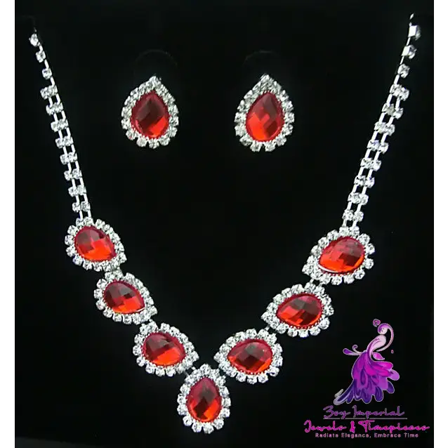 Color Diamond Bridal Jewelry Set