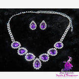 Color Diamond Bridal Jewelry Set