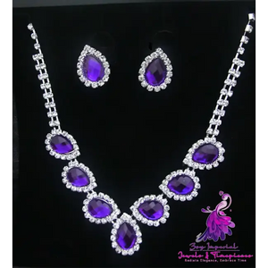 Color Diamond Bridal Jewelry Set