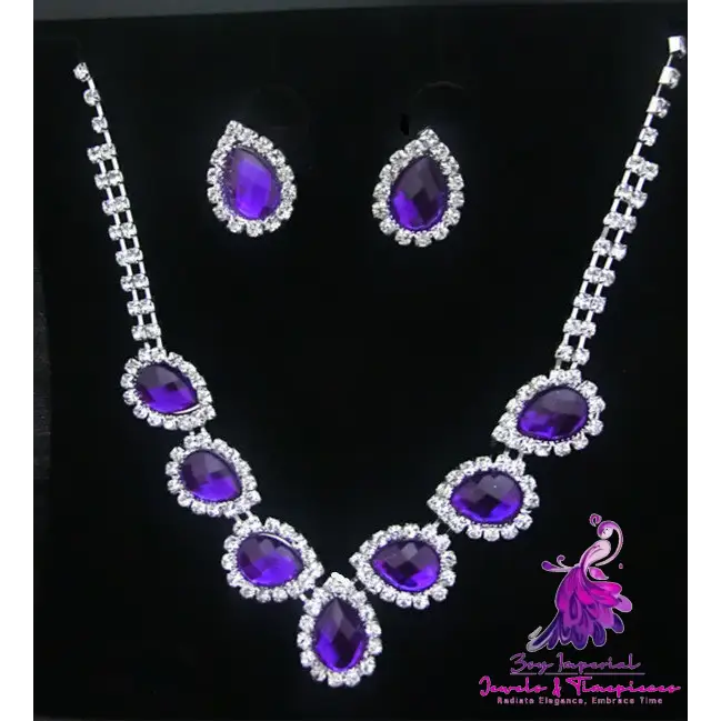 Color Diamond Bridal Jewelry Set