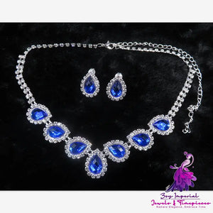 Color Diamond Bridal Jewelry Set