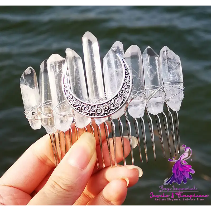 Crystal Rainbow Bridal Hair Comb