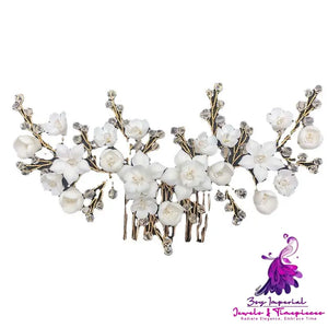 Crystal Bridal Flower Crown Hair Comb