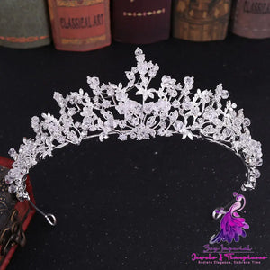 Exquisite Handmade Crystal Bridal Crown