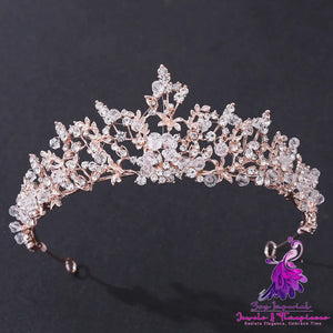 Exquisite Handmade Crystal Bridal Crown