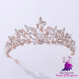 Exquisite Handmade Crystal Bridal Crown