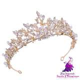 Exquisite Handmade Crystal Bridal Crown