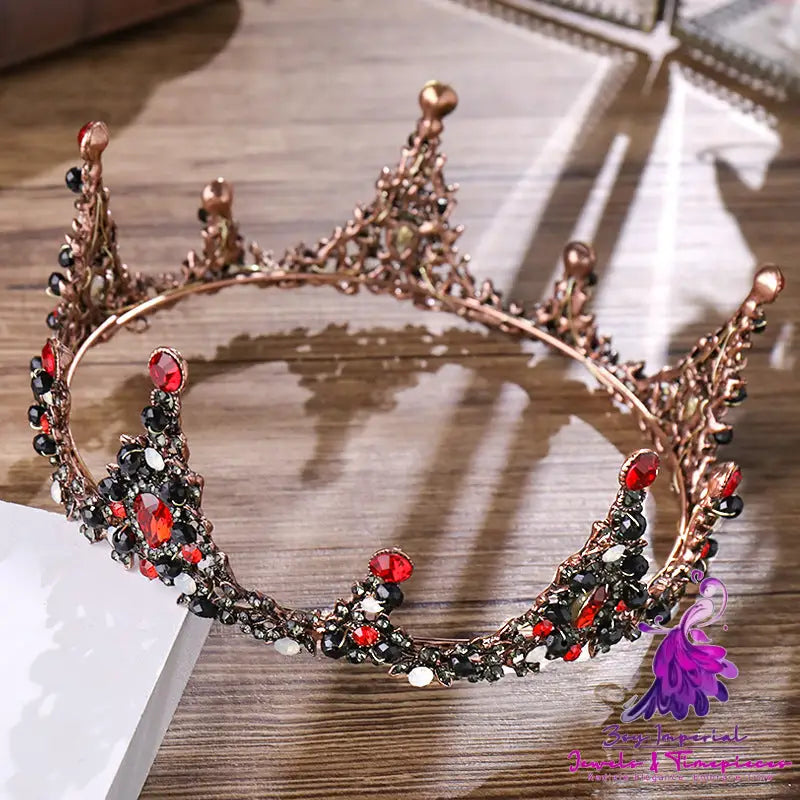 Retro Full Circle Bridal Crown