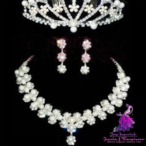 Bridal Crown 3-Piece Jewelry Set