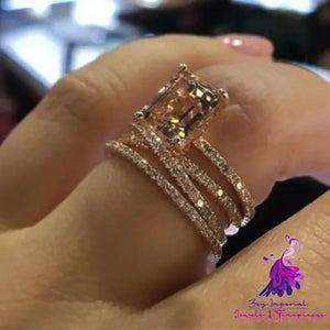 Luxury Cubic Zirconia Wedding Ring