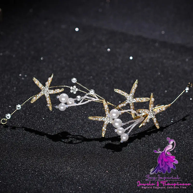 Diamond Starfish Hair Ornament