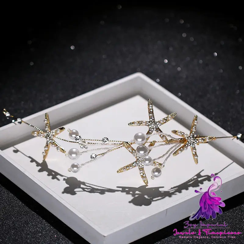 Diamond Starfish Hair Ornament