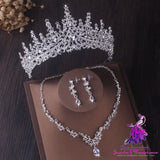 Silver Crystal Bridal Jewelry Set