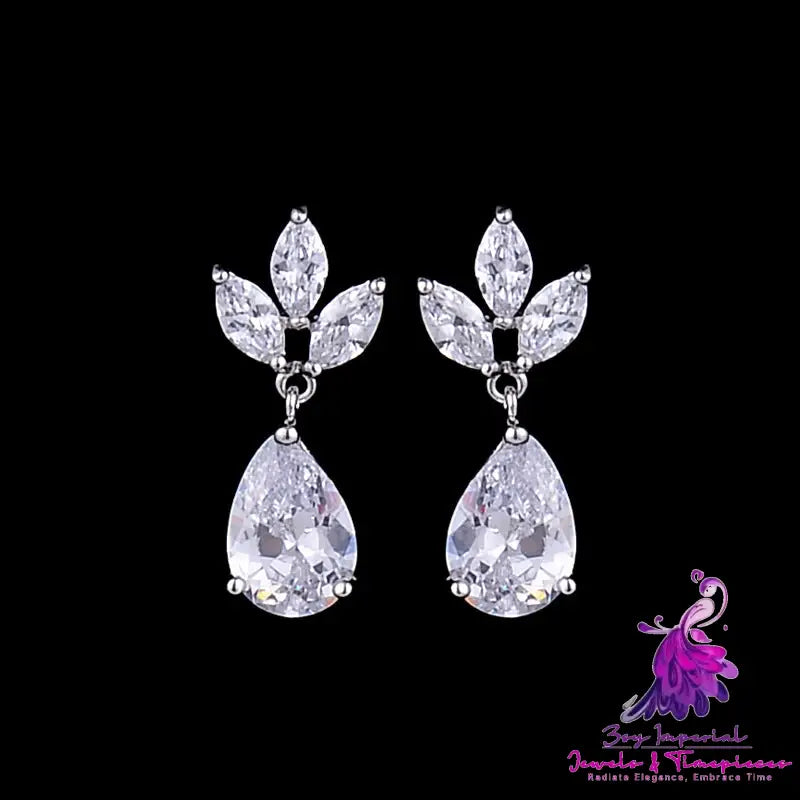 AAA Zircon Bridal Earrings