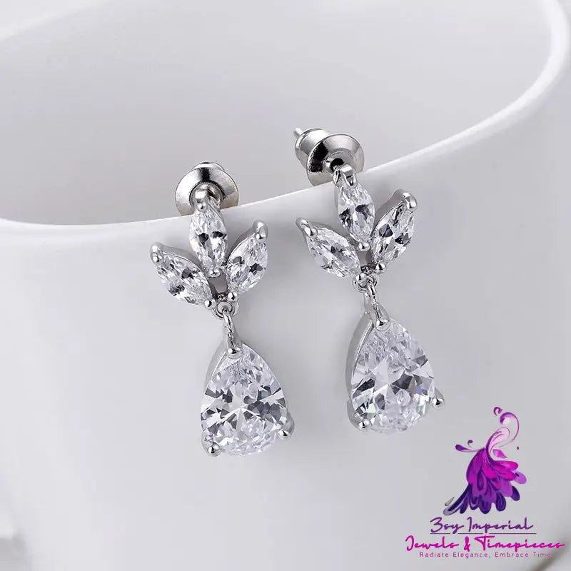 AAA Zircon Bridal Earrings