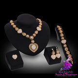 Exaggerated Bridal Jewelry Set