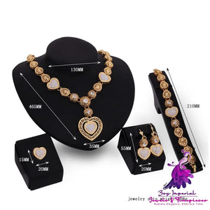 Exaggerated Bridal Jewelry Set