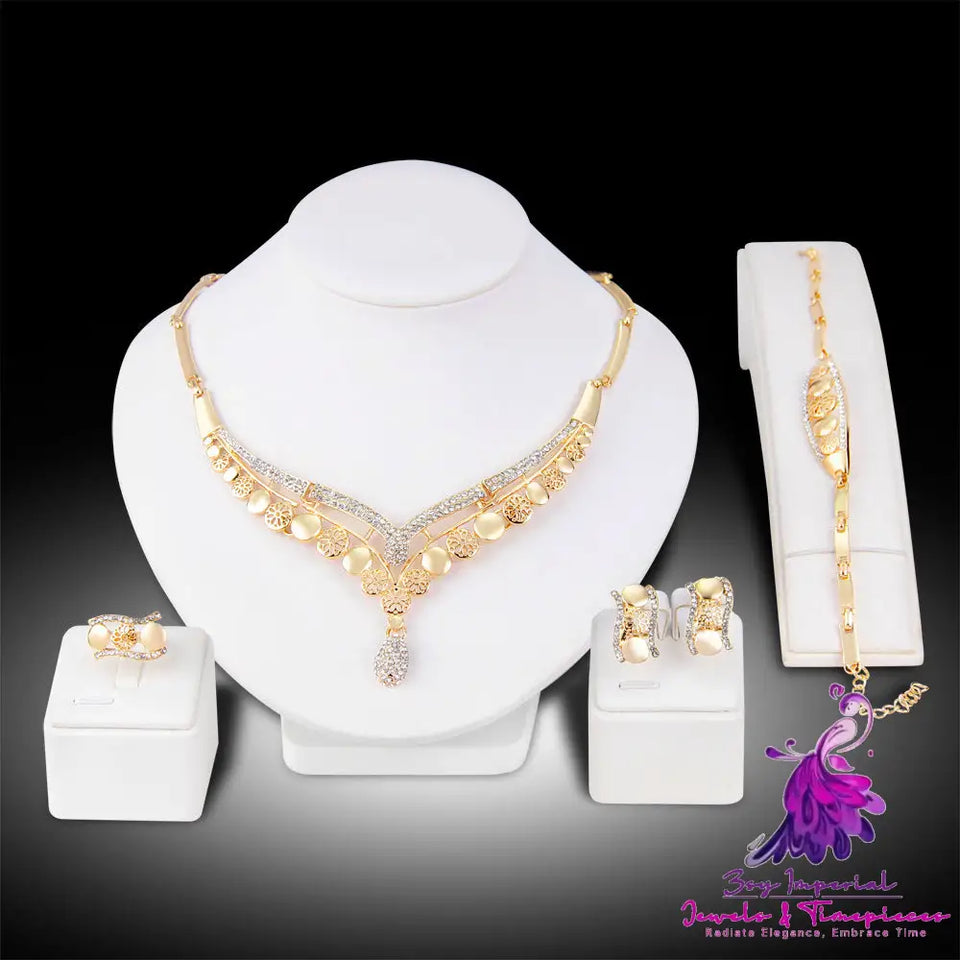 Exaggerated Bridal Jewelry Set