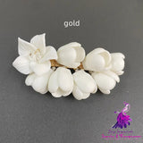 Wedding Bridal Headwear Hair Clip Pastoral Ceramics