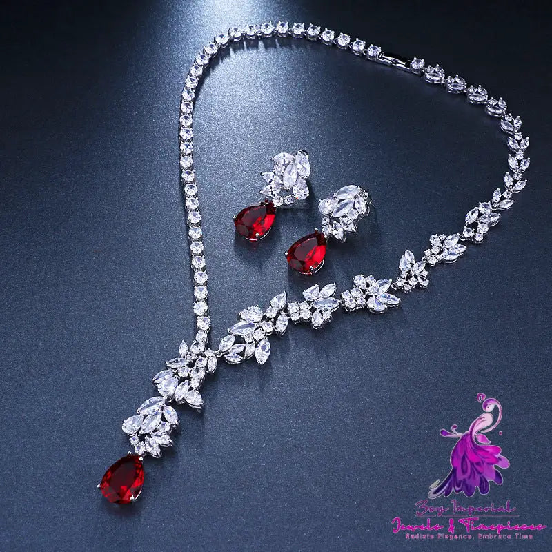 Zircon Bridal Jewelry Set