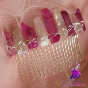 Colorful Green Crystal Hair Comb