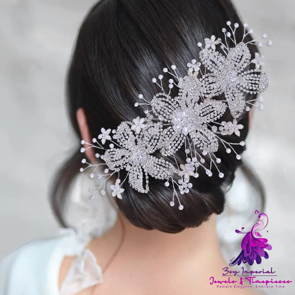 Flower Rhinestone Bridal Hair Band