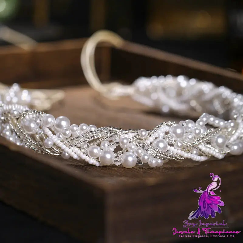 Bridal Headband Wedding Dress Women Headband Handmade