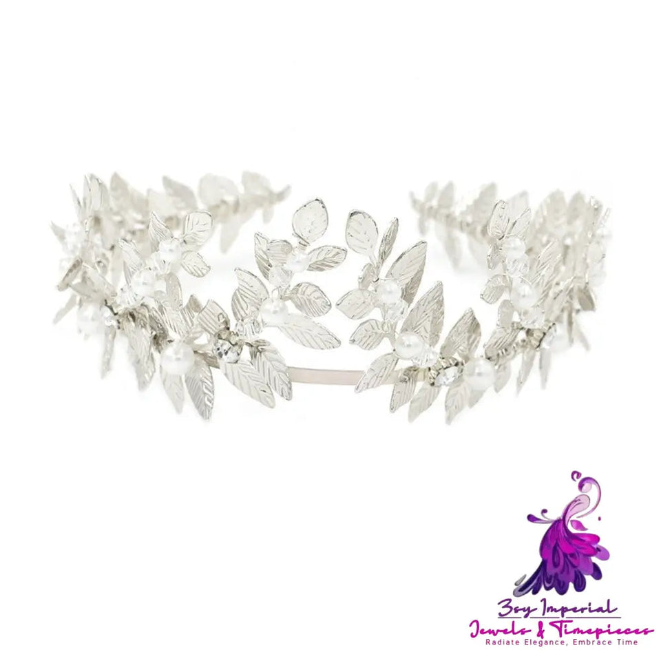 Fashion Three-dimensional Leaf Bridal Headdress