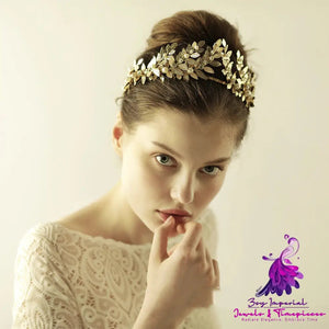 Fashion Three-dimensional Leaf Bridal Headdress