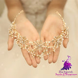 Exquisite Pearl Crystal Bridal Headdress