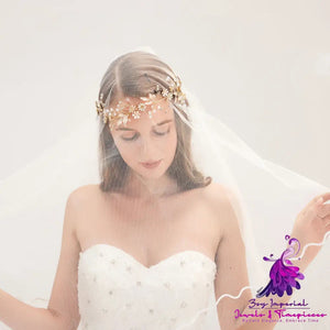 Bridal Headdress Wedding Dress Pearl Headband