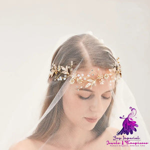 Bridal Headdress Wedding Dress Pearl Headband