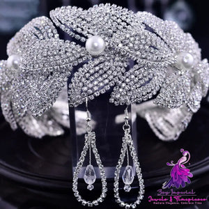 Leaf Rhinestone Bridal Headband