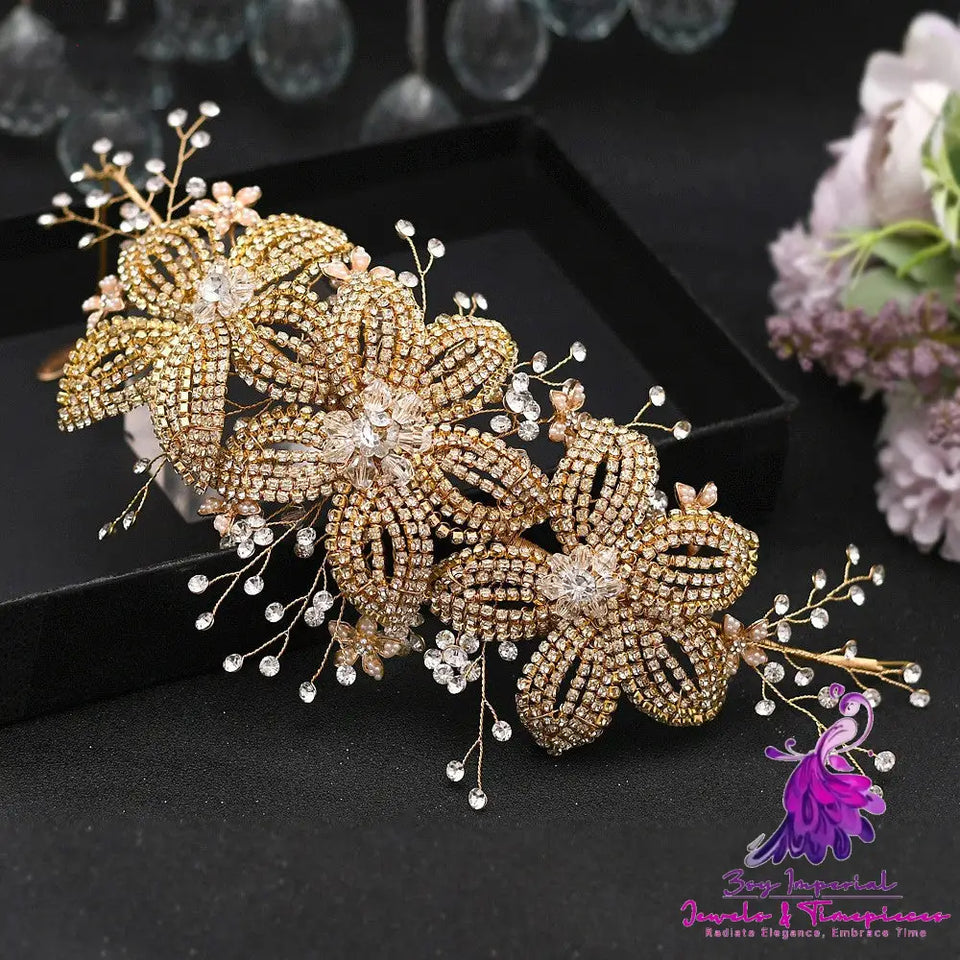 Leaf Rhinestone Bridal Headband