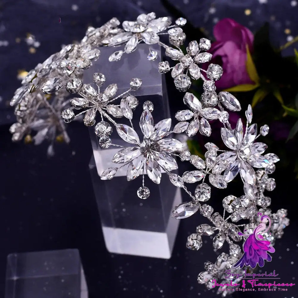 Leaf Rhinestone Bridal Headband