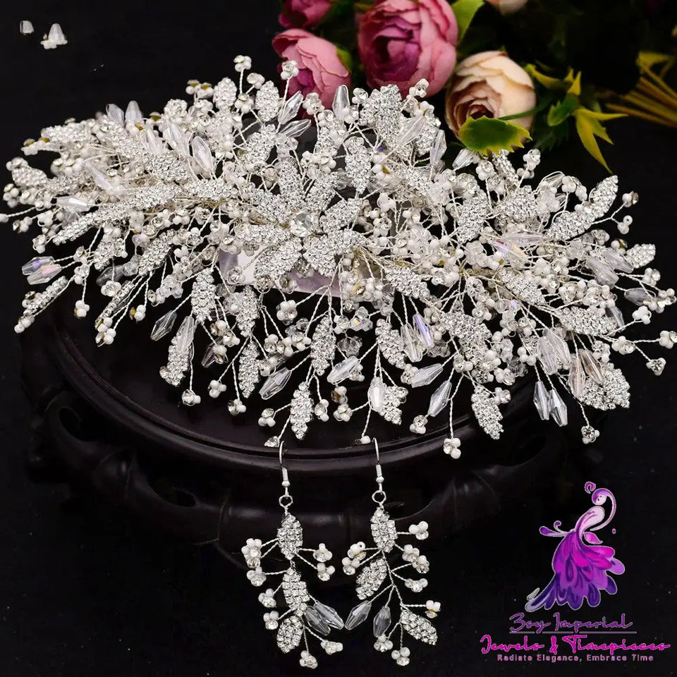 Leaf Rhinestone Bridal Headband