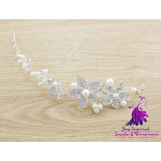 Butterfly Bridal Pearl Jewelry Set