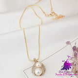 Exquisite Pearl Water Drop Bridal Jewelry Set