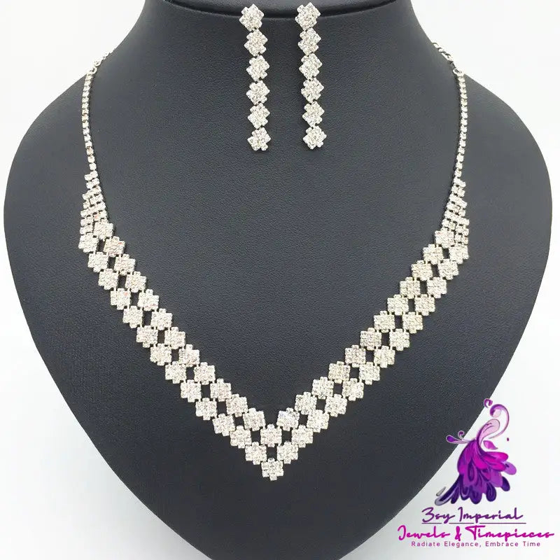 Luxury Diamond Bridal Necklace Set