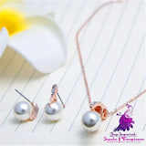 Pearl Necklace Set